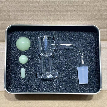 Gift Box Quartz Terp Slurpers  with Pearls Set and Gift BOX 14mm Male - 90 Degree