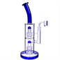 10 Inch Blue Stereo Matrix Perc  Thick Glass Water